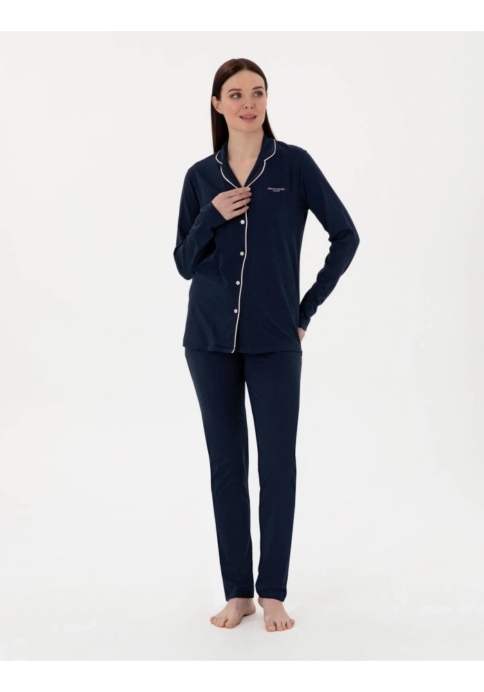 Pıerre Cardın 7717-S Bayan Gömlek Pijama Takımı