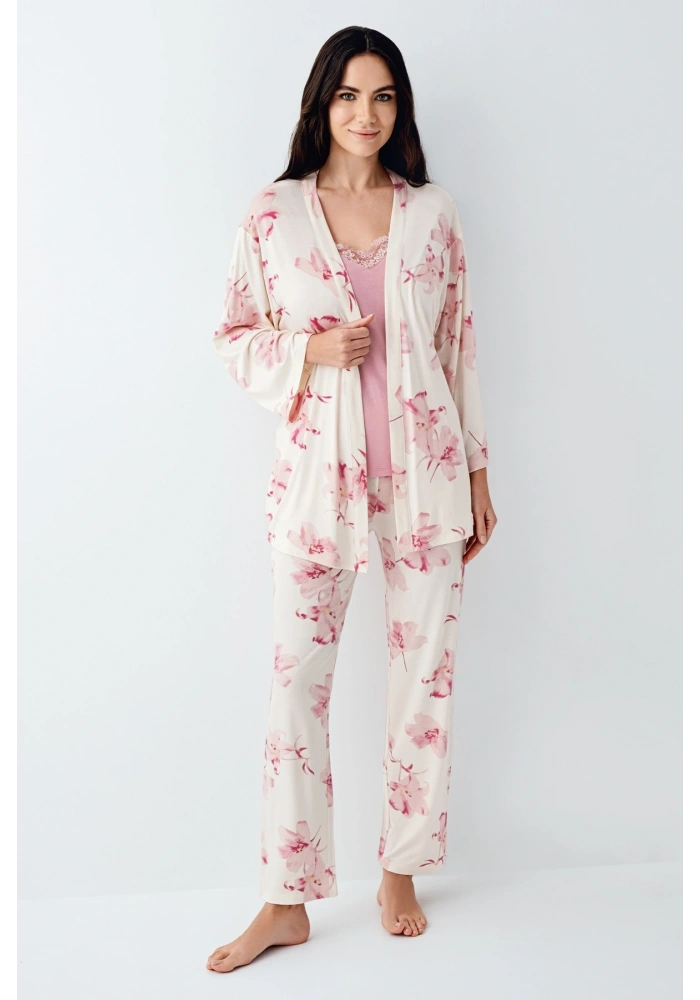 Pierre Cardin 9058-S 3lü Pijama Takımı