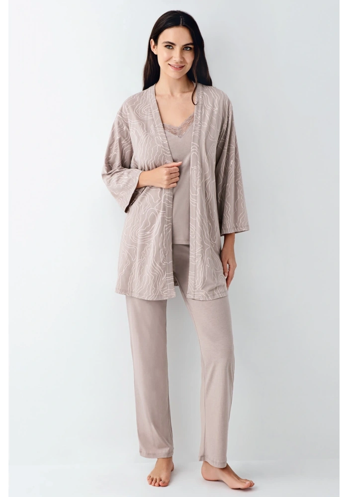 Pierre Cardin 9099-S 3lü Pijama Takımı