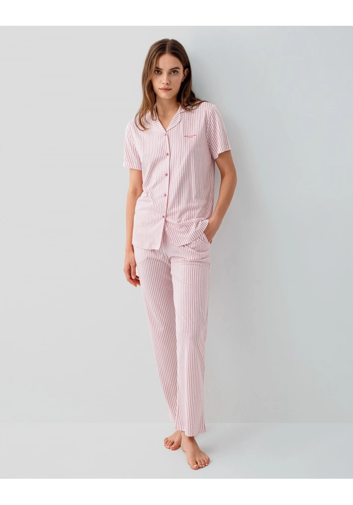 Pierre Cardin 9204-S Kadın Gömlek Pijama Takım