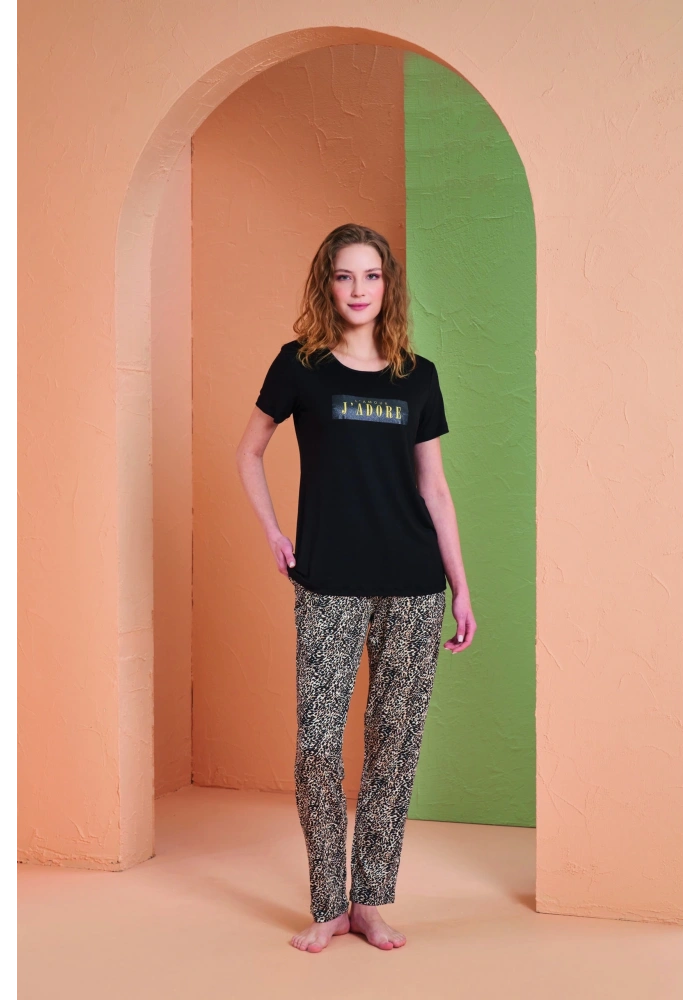 PJS 27036 Kadın Kısa Kol Pijama Takımı