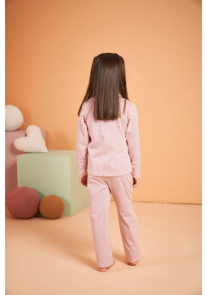 Pjs 28002 Çocuk Düğmeli Pijama Takım