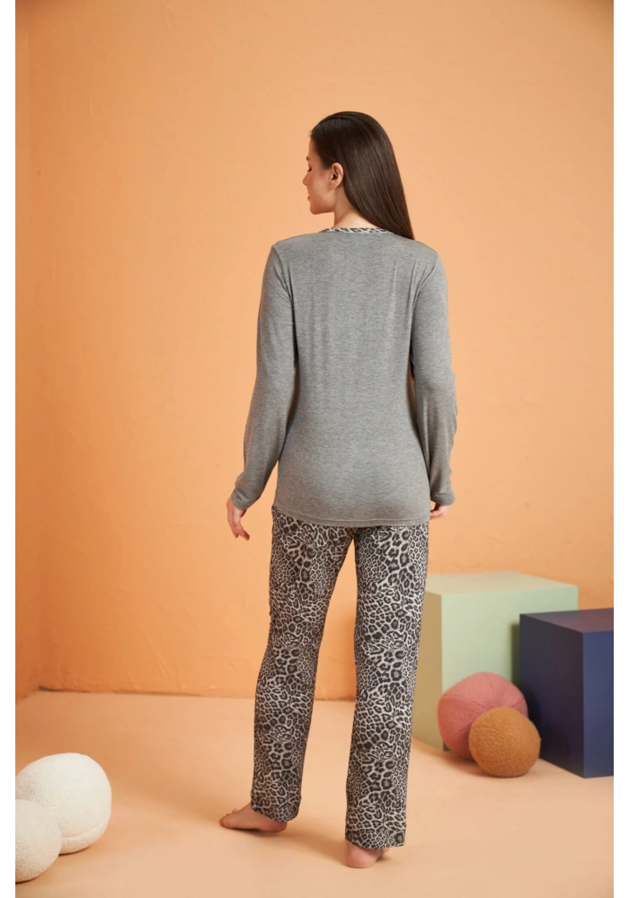 PJS 28047 Kadın Patlı Pijama Takım