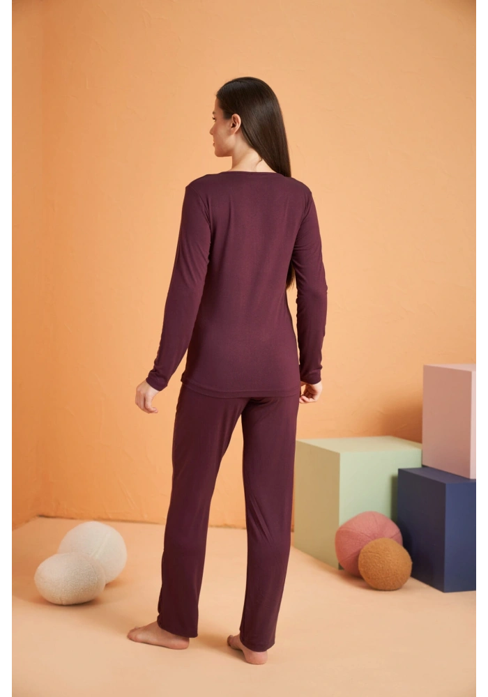 PJS 28048 Kadın Patlı Pijama Takım