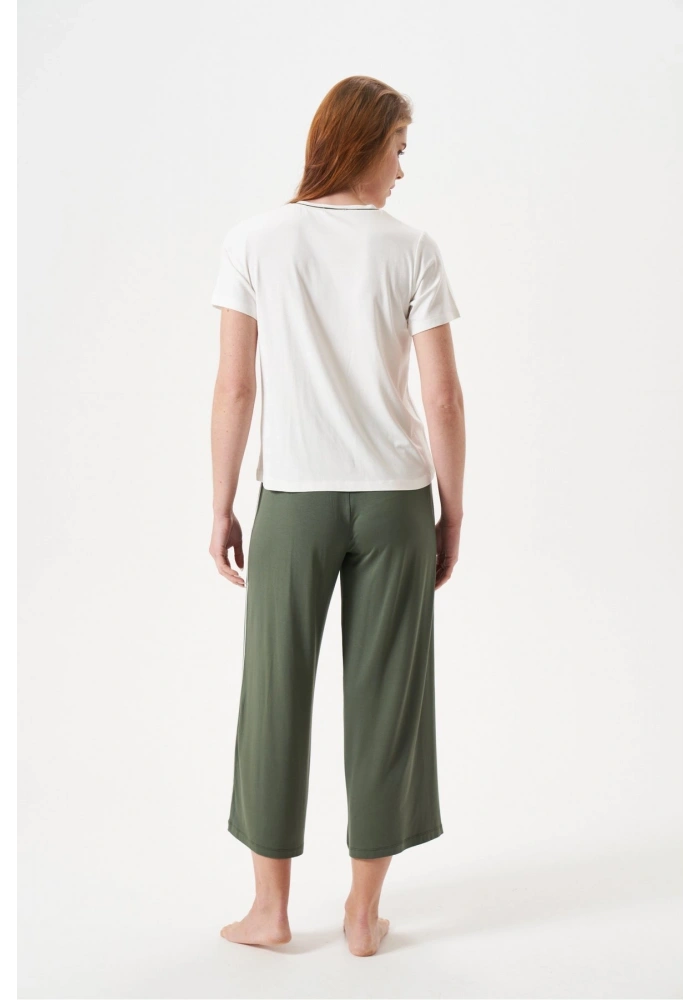 PJS 29022 Kadın Düğmeli Pijama Takım