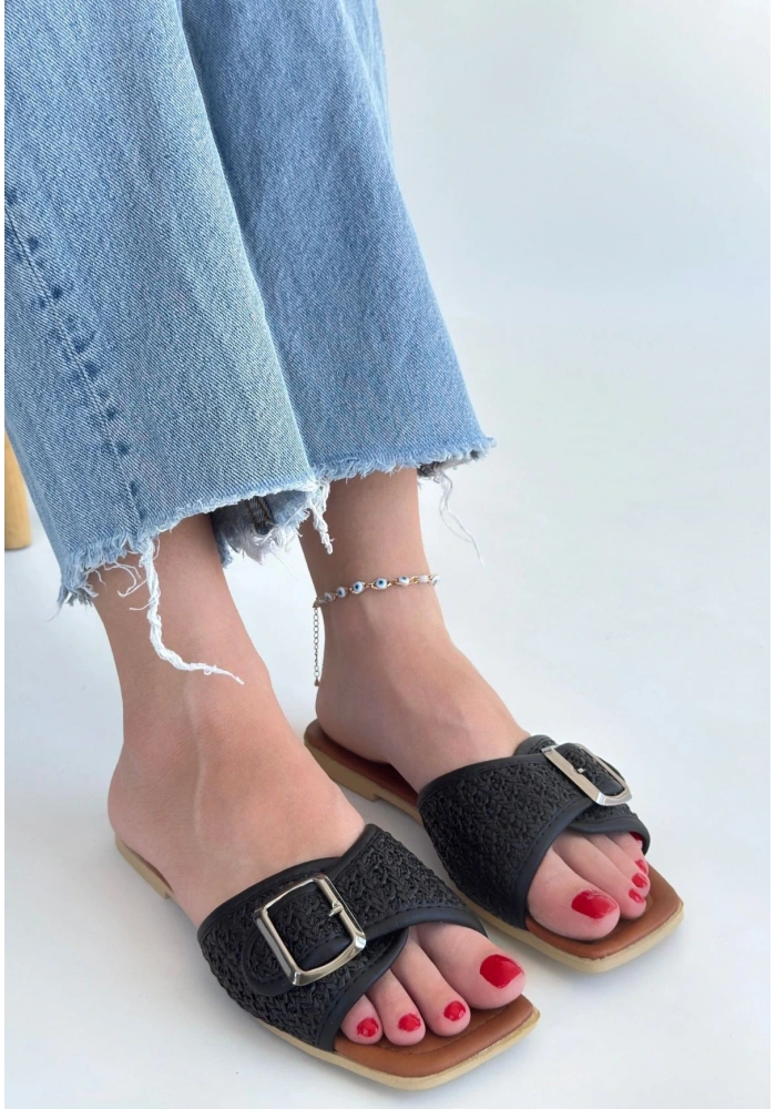 Revin Siyah Cilt Terlik