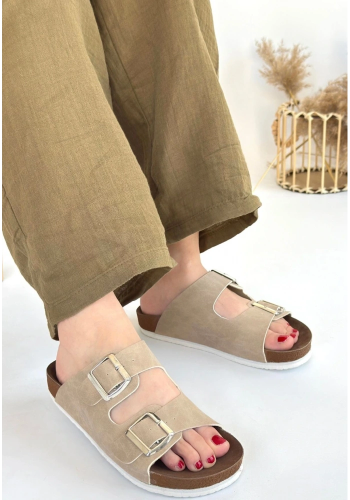 Rıno Ten Nubuk Terlik