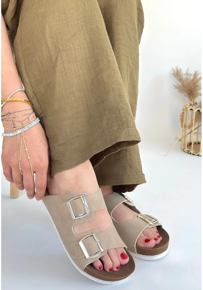 Rıno Ten Nubuk Terlik