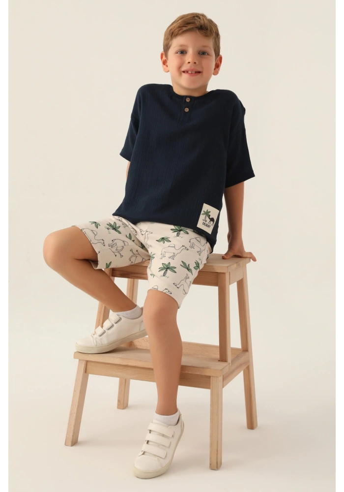 Roly Poly 3342-2 Erkek Çocuk Kapri Takım