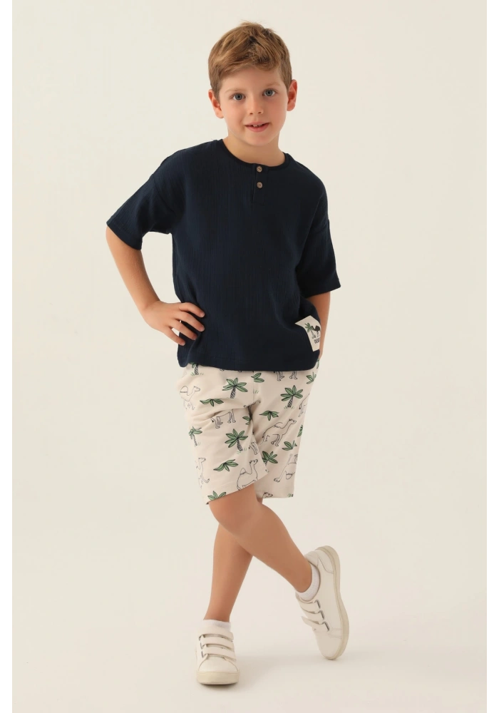 Roly Poly 3342-2 Erkek Çocuk Kapri Takım