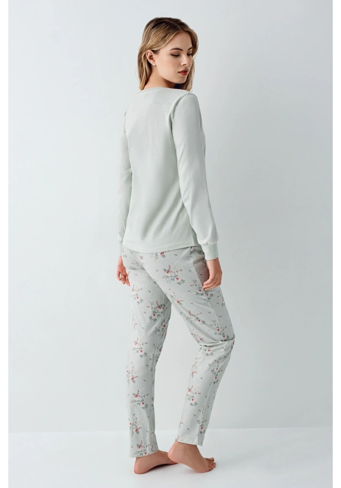 RolyPoly 3703-S Kadın Uzun Kol Pijama Takım