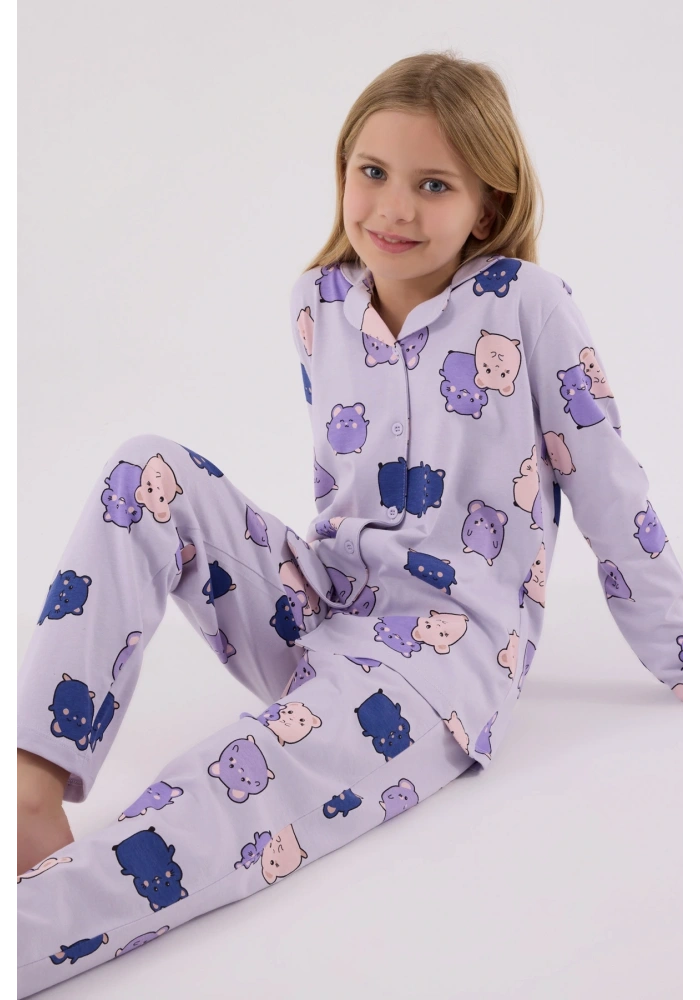 RolyPoly 3706-G Kız Çocuk  Pijama Takımı