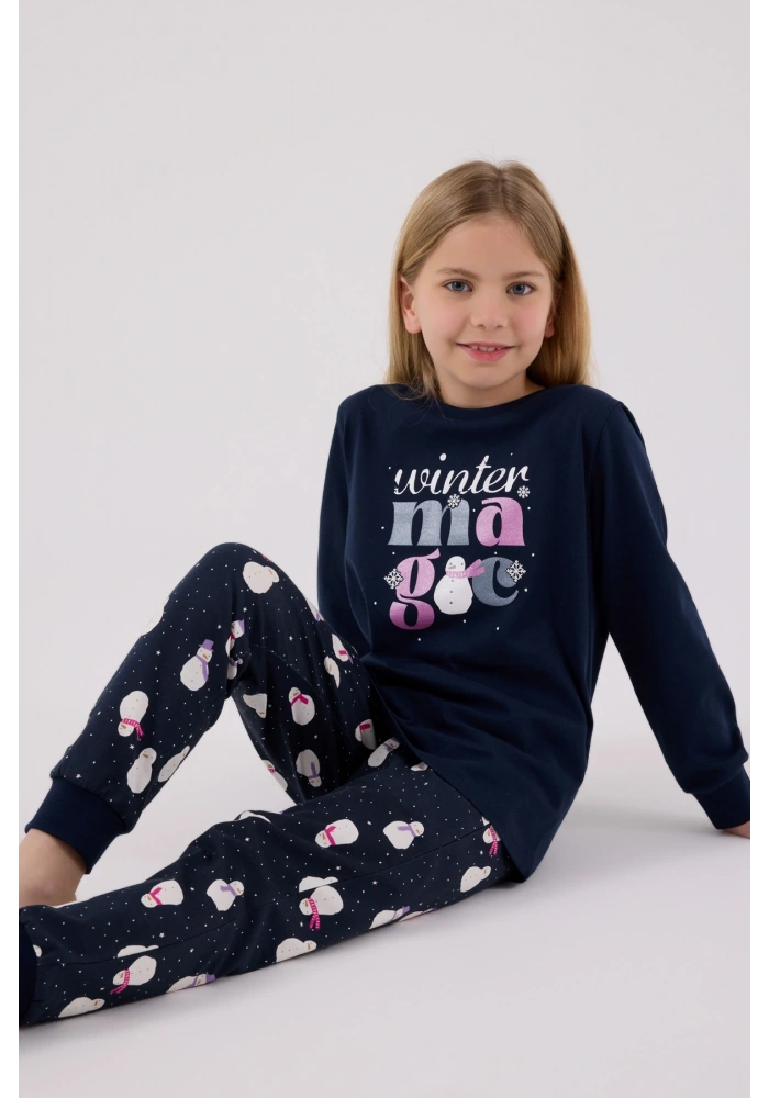 RolyPoly 3712-2 Kız Çocuk Uzun Kol Pijama Takım