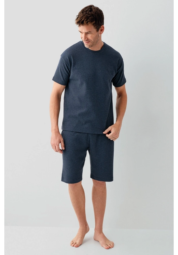 RolyPoly 3725-S Erkek O Yaka Bermuda Takım