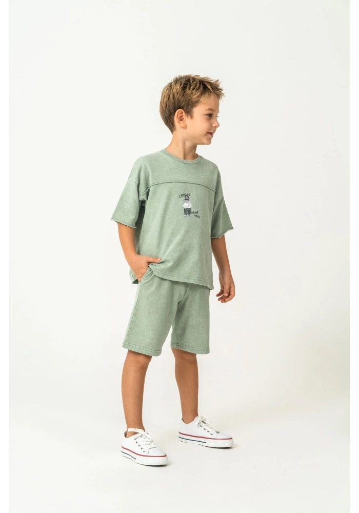 RolyPoly 3734-G Erkek Garson Bermuda Takım