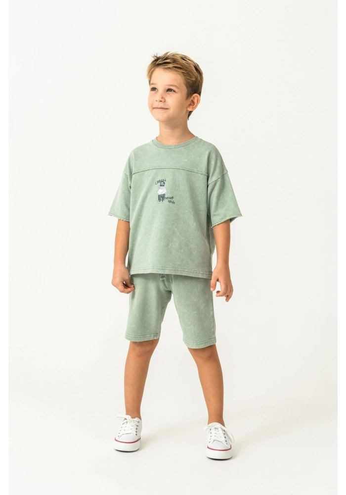 RolyPoly 3734-G Erkek Garson Bermuda Takım