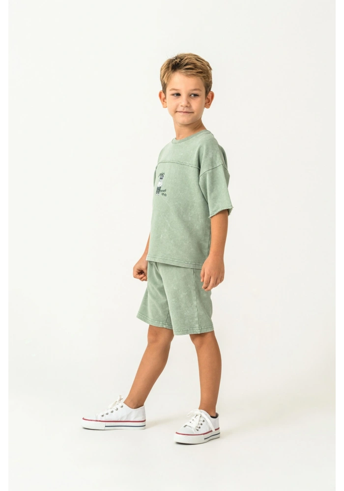 RolyPoly 3734-G Erkek Garson Bermuda Takım