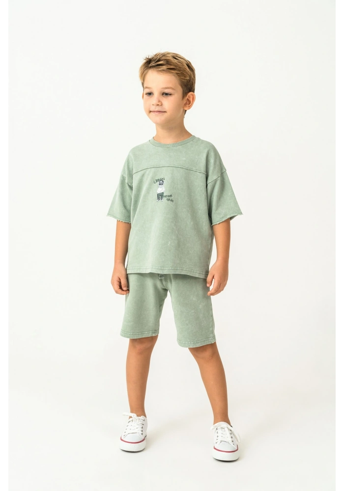 RolyPoly 3734-G Erkek Garson Bermuda Takım