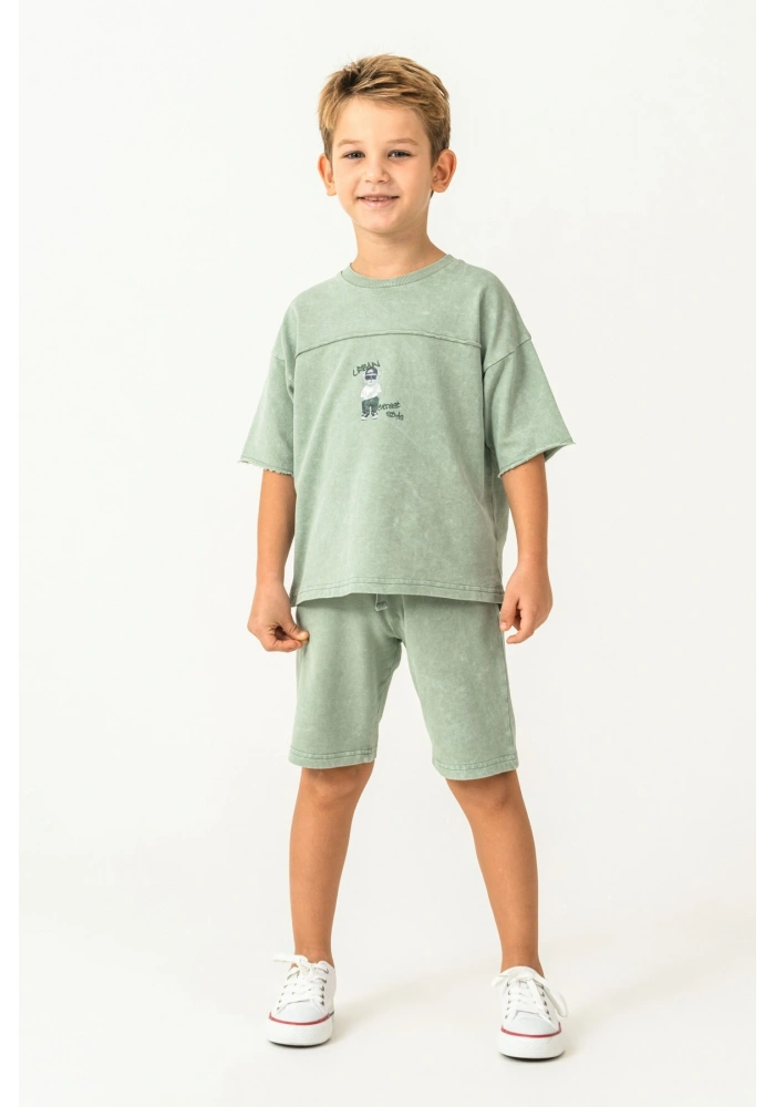 RolyPoly 3734-G Erkek Garson Bermuda Takım