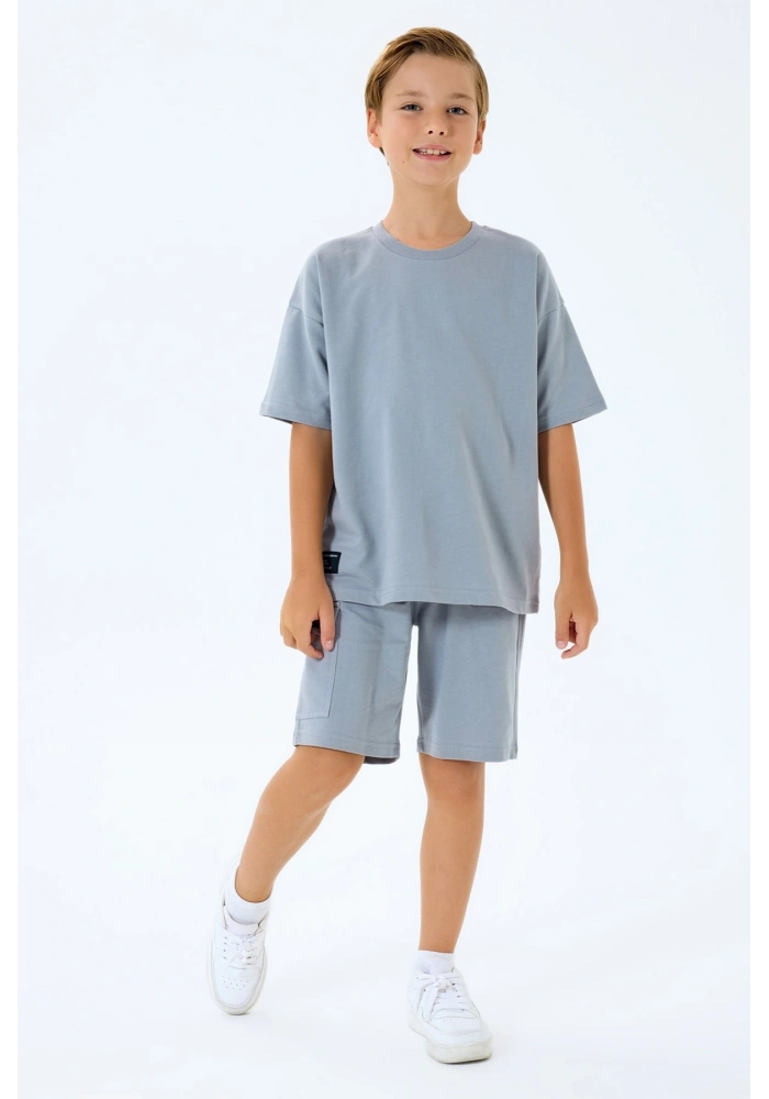 RolyPoly 3765-G Erkek Garson Kargo Bermuda Takım