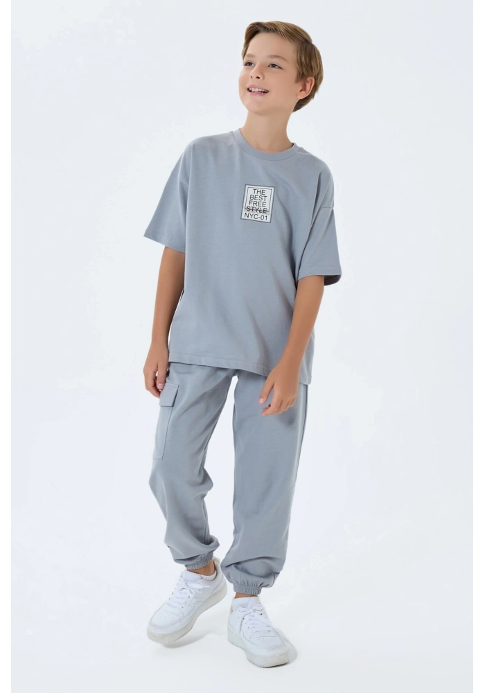 RolyPoly 3766-G Erkek Garson Kargo Pantolon İkili Takım