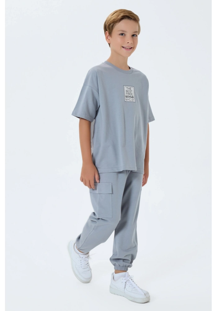 RolyPoly 3766-G Erkek Garson Kargo Pantolon İkili Takım
