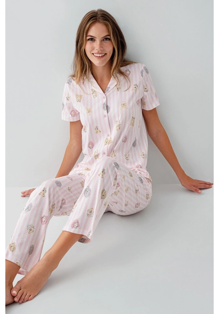 RolyPoly 3809-S Kadın Gömlek Pijama Takım