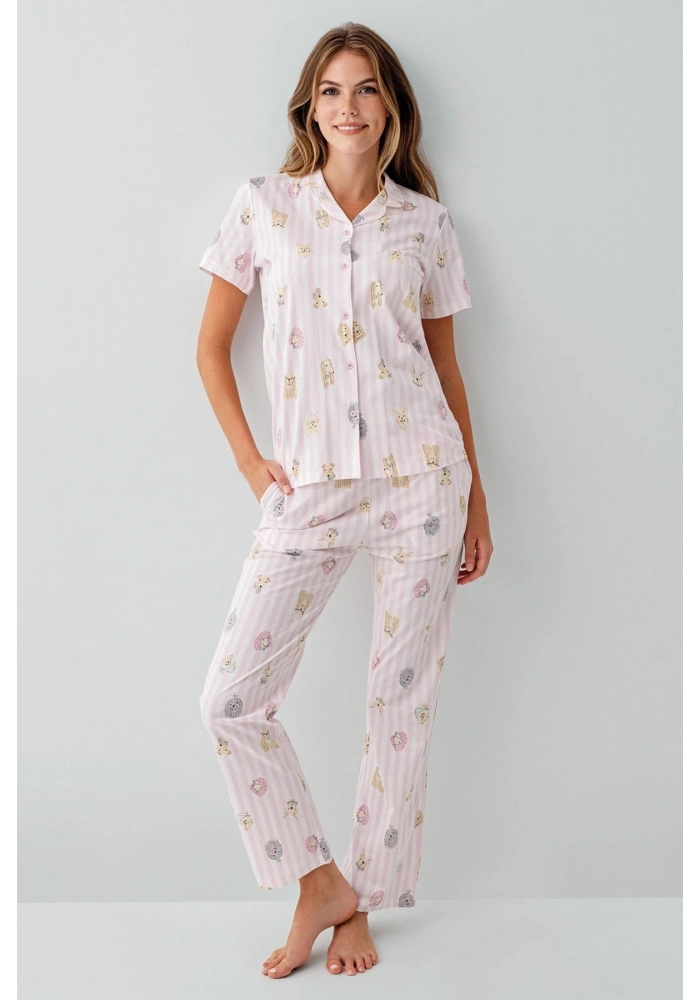 RolyPoly 3809-S Kadın Gömlek Pijama Takım