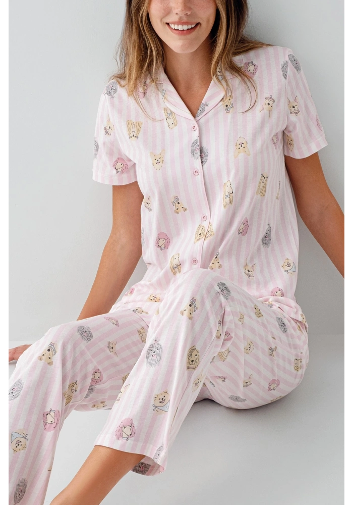 RolyPoly 3809-S Kadın Gömlek Pijama Takım