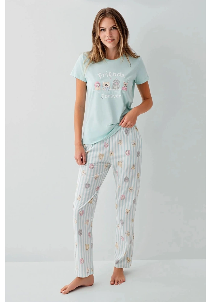 RolyPoly RP3810-S Kadın Kısa Kol Pijama Takımı