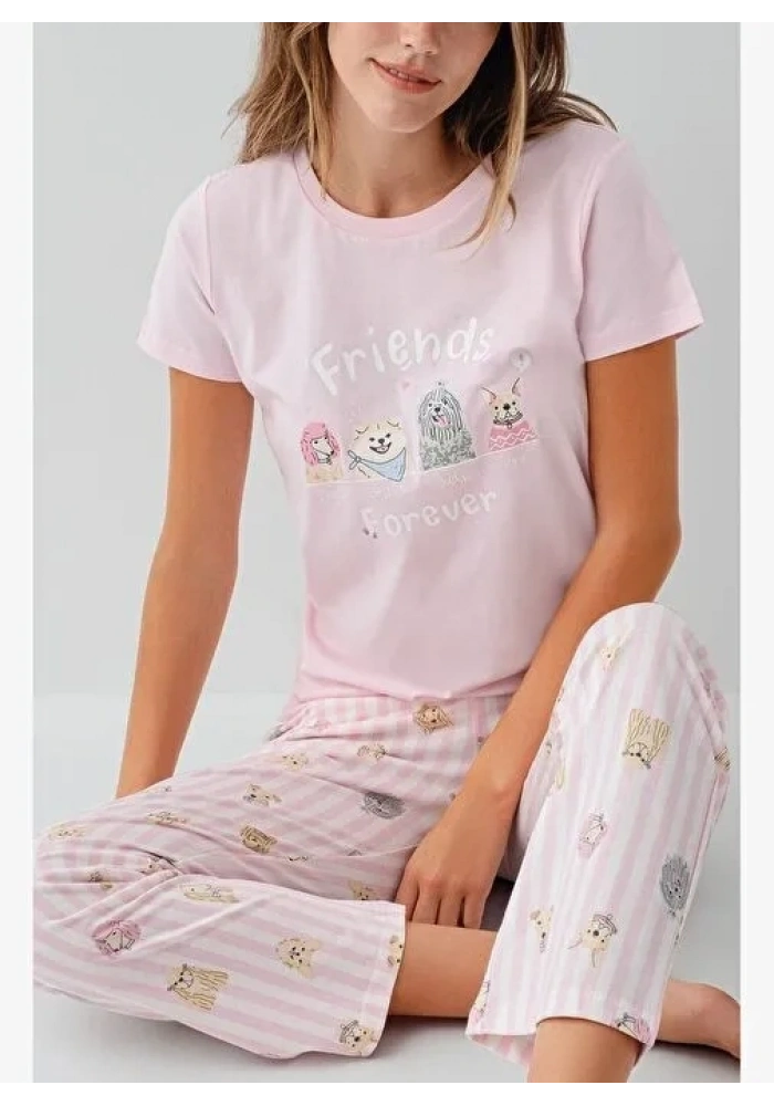 RolyPoly RP3810-S Kadın Kısa Kol Pijama Takımı
