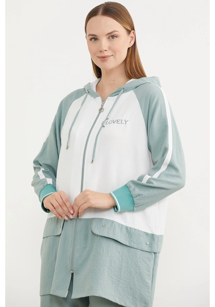 Sementa 76318 Fermuarlı Tunik Krep Takım