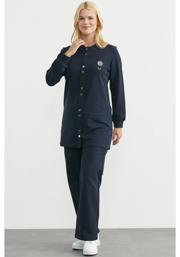 Sementa 76510 Çıtçıtlı Tunik Boy Eşofman Takım