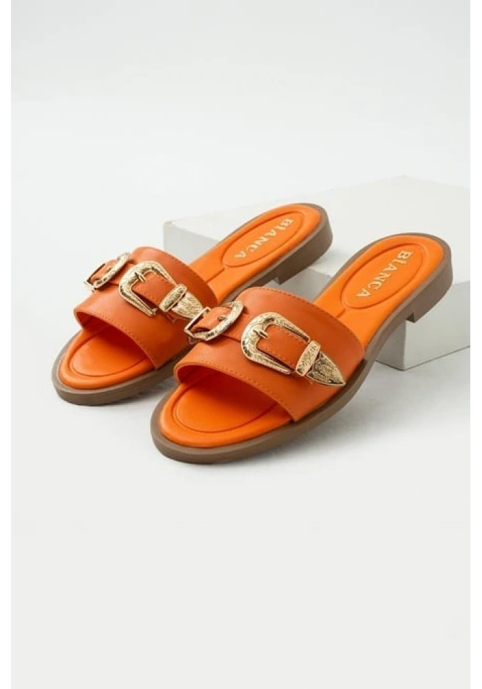 Sene Turuncu Cilt Terlik