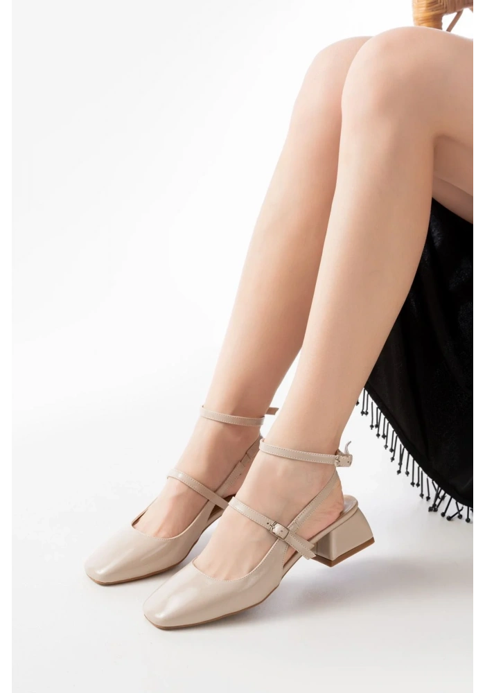 ST-003 Ten Rugan Günlük 4 cm Topuklu Bayan Ayakkabı