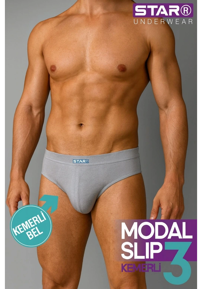 Star 109 Erkek 3lü Modal Slip