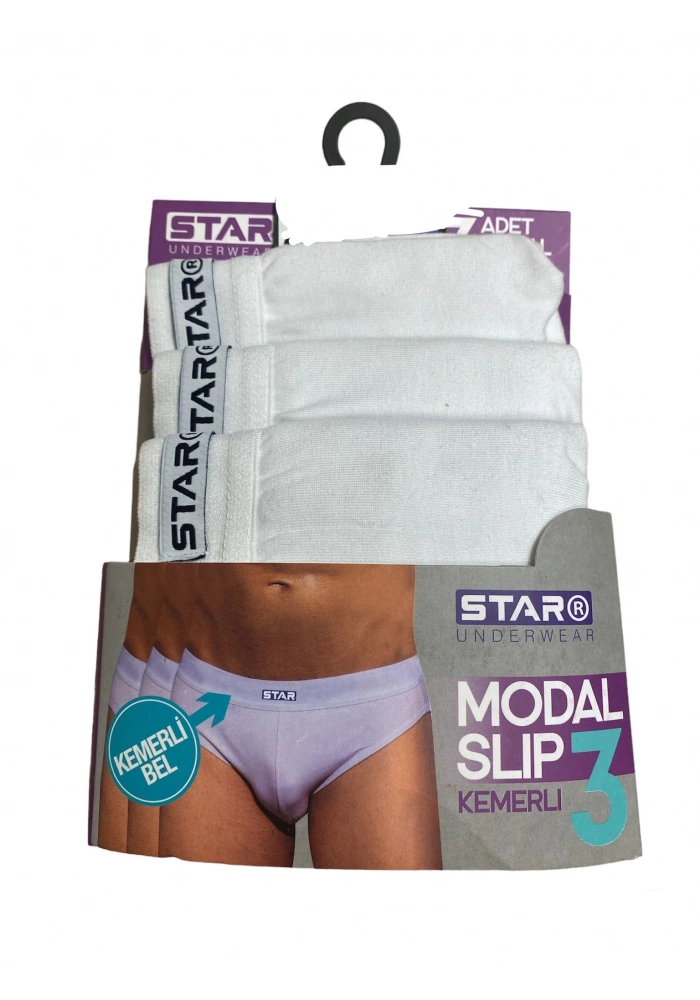 Star 109 Erkek 3lü Modal Slip