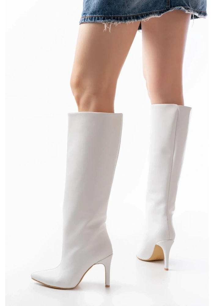 SYT-2004 Beyaz Günlük Bayan Çizme