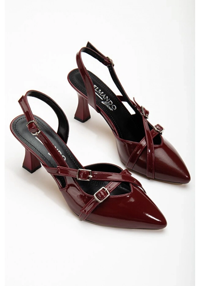 Tetti Bordo Rugan Topuklu Ayakkabı