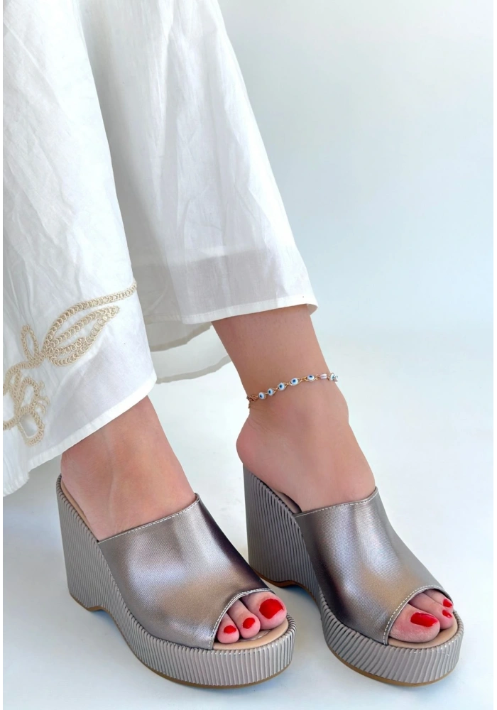 Tlay Platin Cilt Dolgu Topuk Terlik