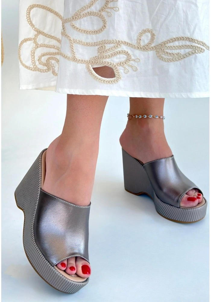 Tlay Platin Cilt Dolgu Topuk Terlik