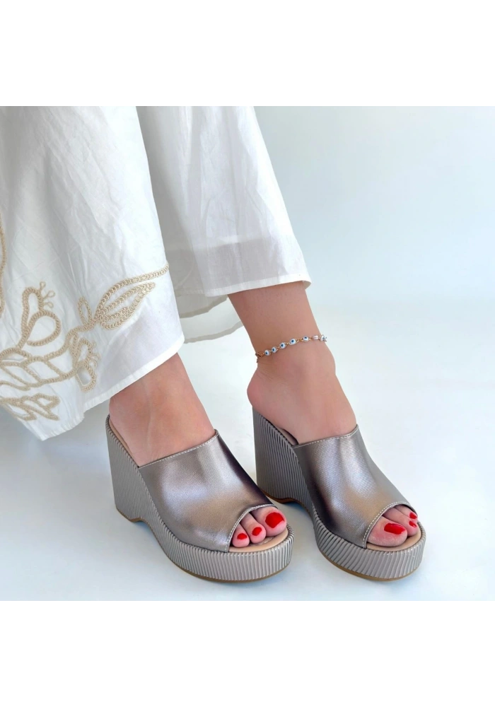 Tlay Platin Cilt Dolgu Topuk Terlik