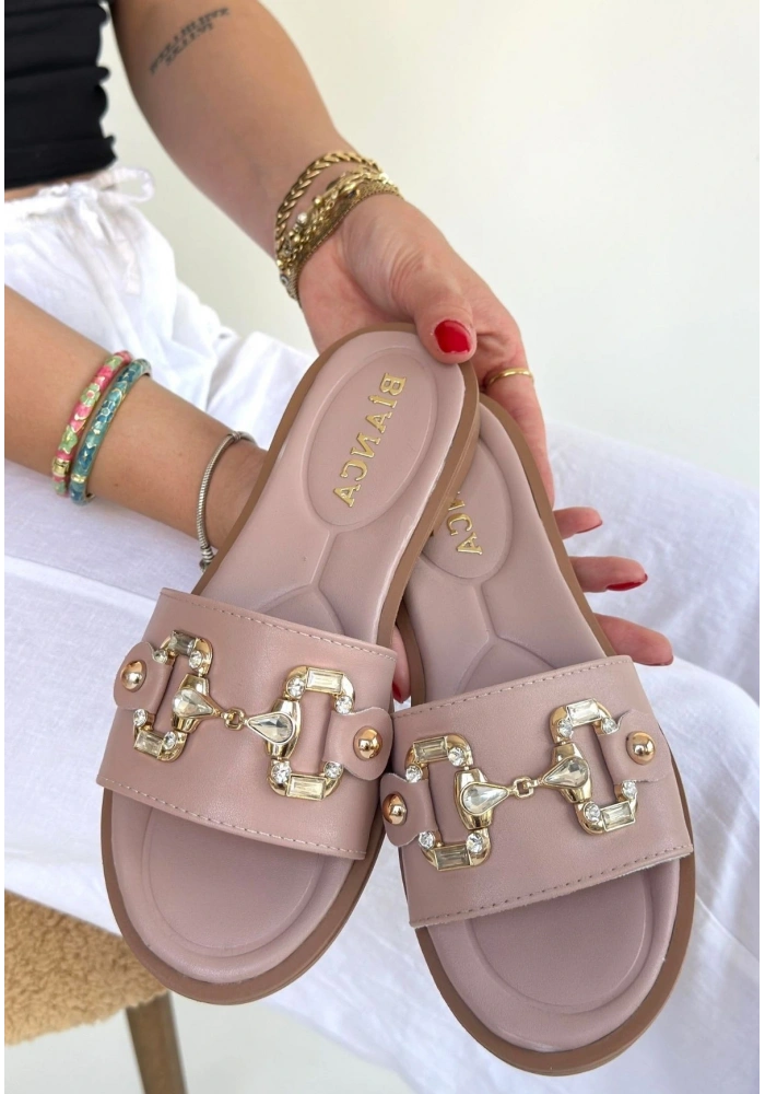 Toha Pudra Cilt Tokalı Terlik