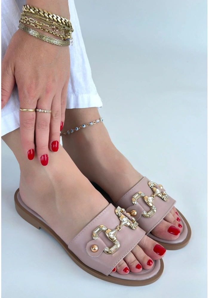 Toha Pudra Cilt Tokalı Terlik