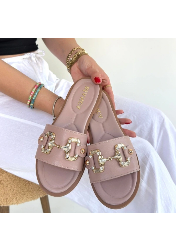 Toha Pudra Cilt Tokalı Terlik