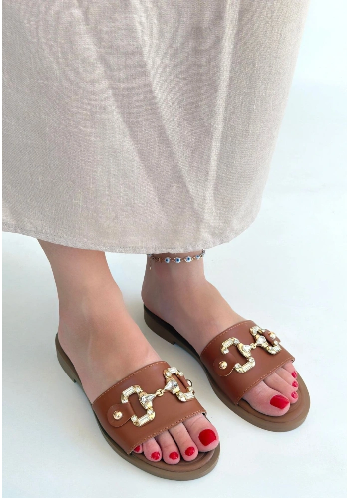 Toha Taba Cilt Tokalı Terlik