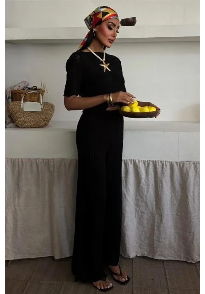 Triko Bluz Pantolon İkili Takım 10084-025