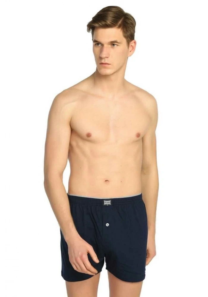 Tutku 0117 Erkek Penye Düz Boxer