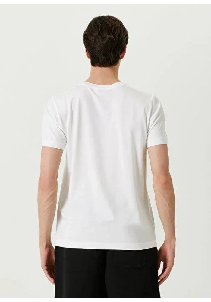 ERKEK Basic Bisiklet Yaka Regular T-Shirt - Beyaz