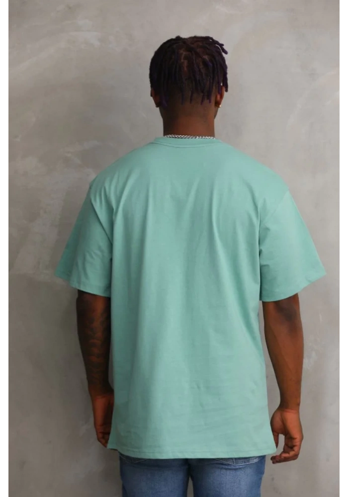 ERKEK Baskılı Oversize T-Shirt - Mint Yeşili
